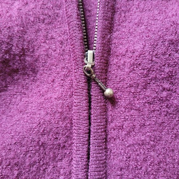Vintage Pure Wool Plum Tabi Zip Jacket/Coat, sz Small/Medium - Picture 12 of 14